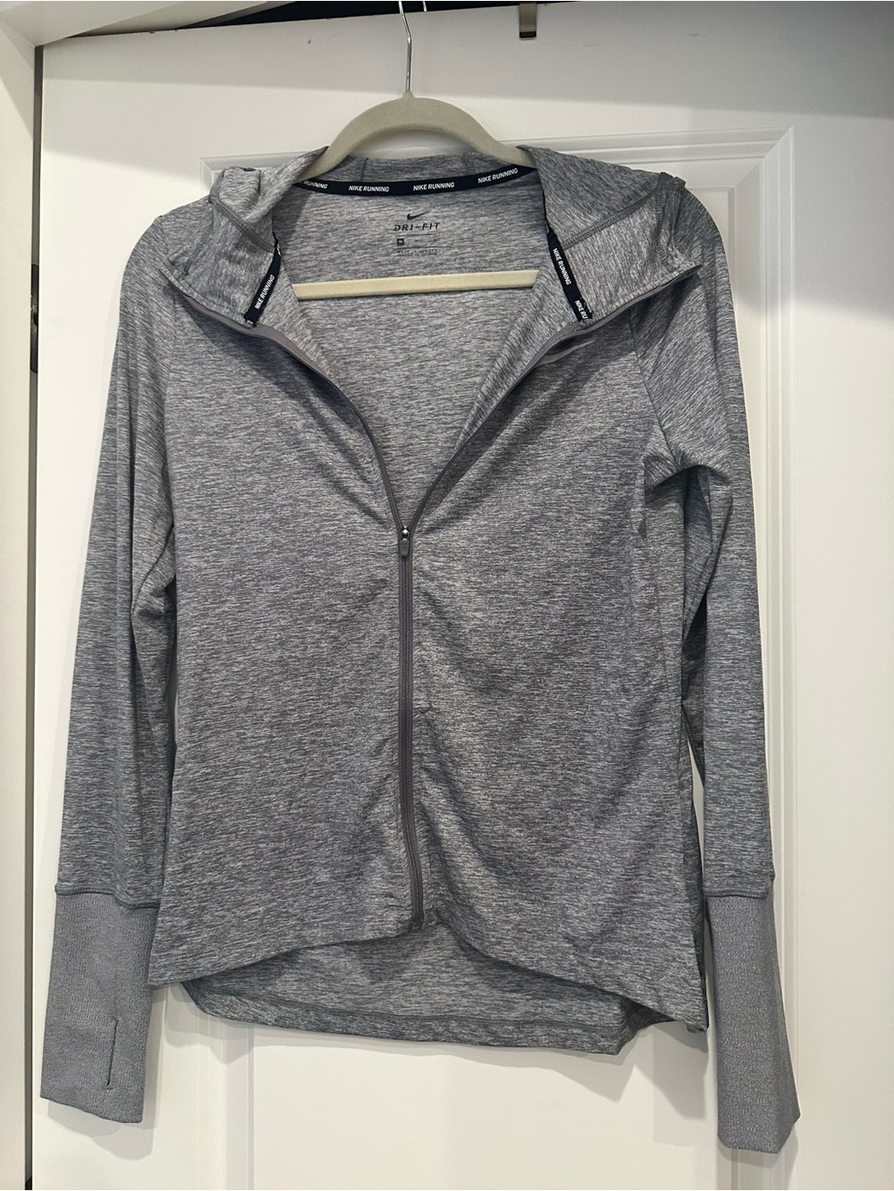 Nike Women’s Heather Gray Full-Zip Hooded Training Jacket